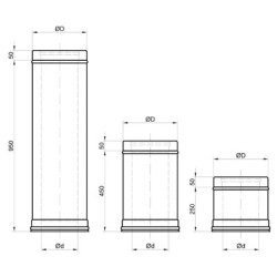 Dvisienis dūmtraukis NPNP L-0,25 m. SR-50