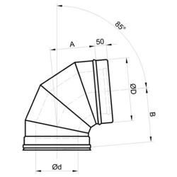 Alkūnė pirtims d.115 NPNP 87º SRD-50