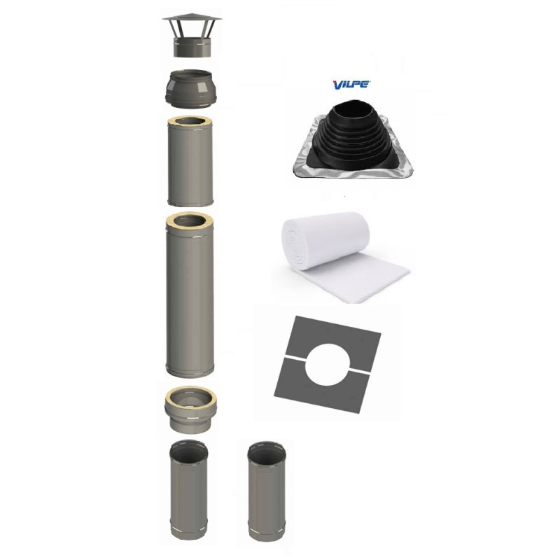 Pirties dūmtraukis 115/215 komplektas